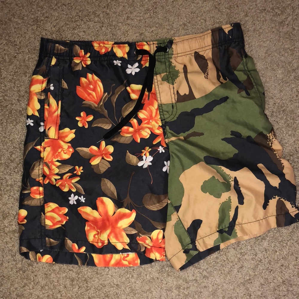Neff patterned swim trunks